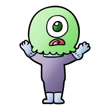 çizgi film Tepegöz'ü yabancı uzay adamı