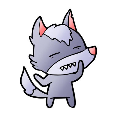 Kurt gösteren diş çizgi film