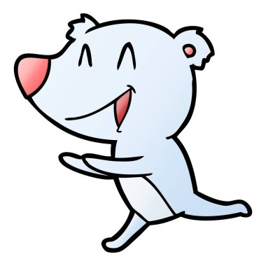 Çizgi film ayısının vektör çizimi