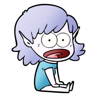 çizgi film şok elf kızı