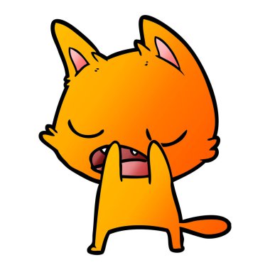  kedi karikatür konuşma vektör çizim