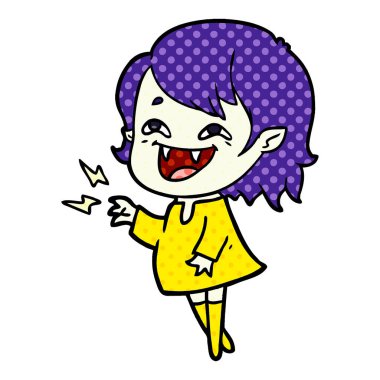 gülen vampir kız çizgi film