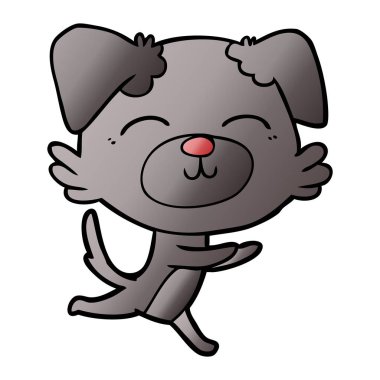 Çizgi film köpeğinin vektör çizimi