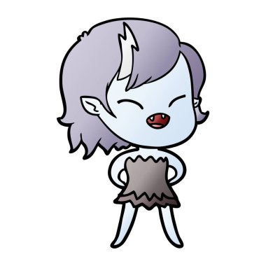 gülen vampir kız çizgi film