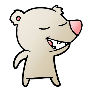 Çizgi film ayısının vektör çizimi