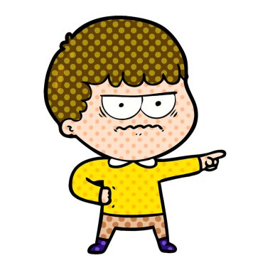 vektör çizim karikatür mutlu adam