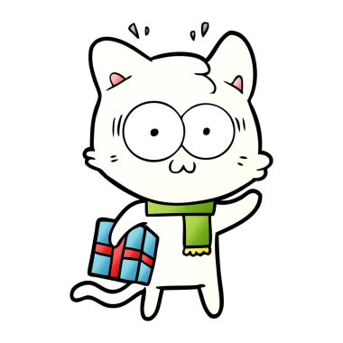 Noel hediyesi ile sürpriz kedi çizgi film