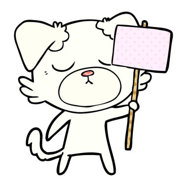 Çizgi film köpeğinin vektör çizimi