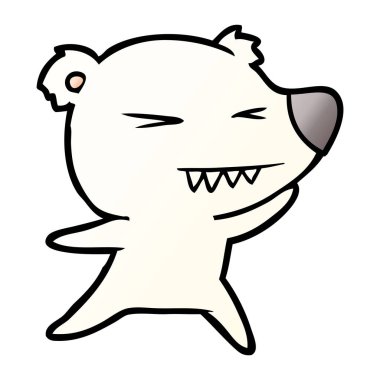 kızgın kutup ayısı karikatür