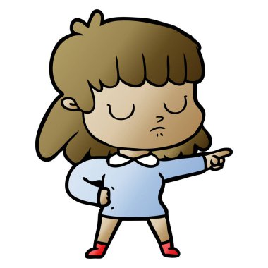 çizgi film kayıtsız kadın suçluyor