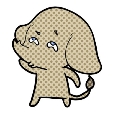 çizgi film fil hatırlamak vektör çizim