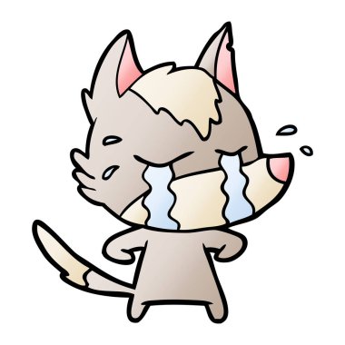 Çizgi film kurdunun vektör çizimi