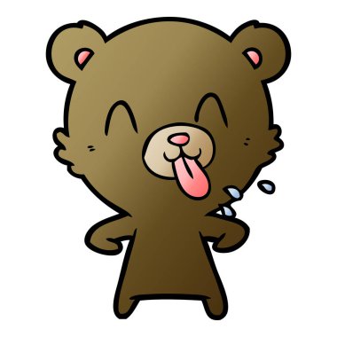 Çizgi film ayısının vektör çizimi