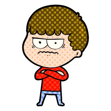 vektör çizim karikatür dostum rahatsız