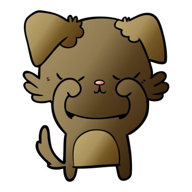 Çizgi film köpeğinin vektör çizimi