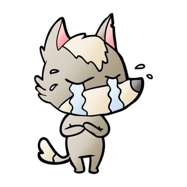 Çizgi film kurdunun vektör çizimi