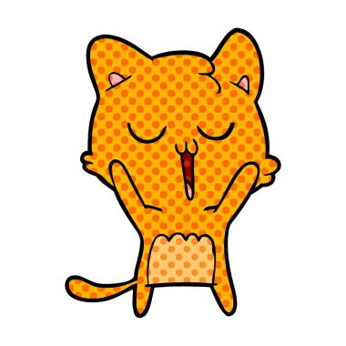  vektör çizim karikatür kedi şarkı