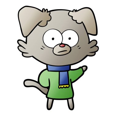 gergin köpek giyen eşarp