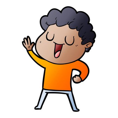 vektör çizim karikatür adam