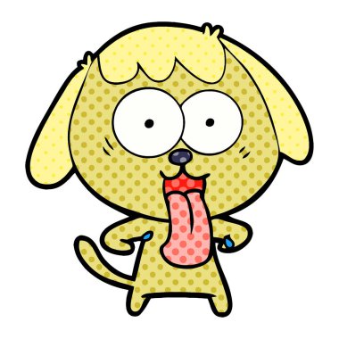 Çizgi film köpeğinin vektör çizimi