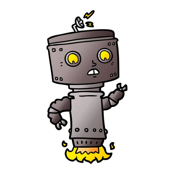 Ilustración Vectorial Del Robot Dibujos Animados — Archivo Imágenes Vectoriales