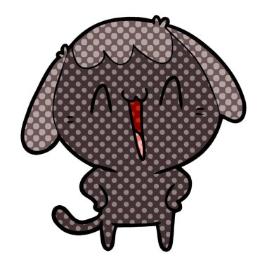 Çizgi film köpeğinin vektör çizimi