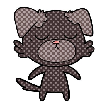 Çizgi film köpeğinin vektör çizimi