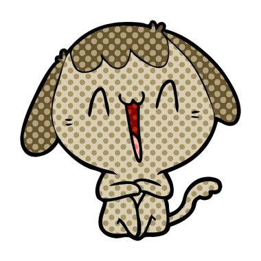 Çizgi film köpeğinin vektör çizimi