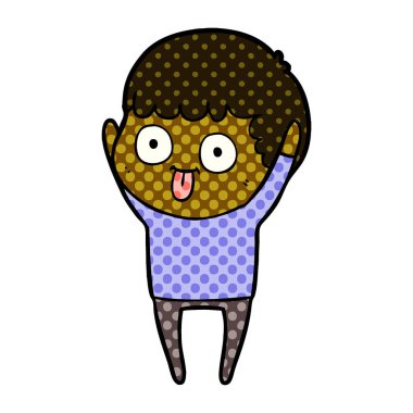  vektör çizim karikatür adam bakıyor