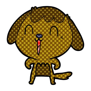 Çizgi film köpeğinin vektör çizimi