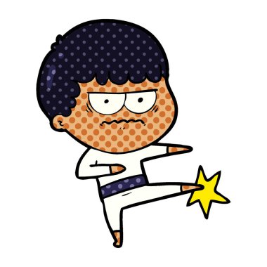 vektör çizim karikatür dostum rahatsız