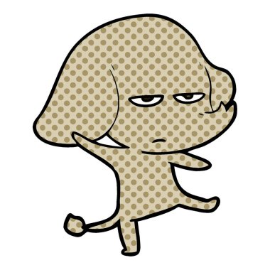 vektör çizim rahatsız çizgi fil