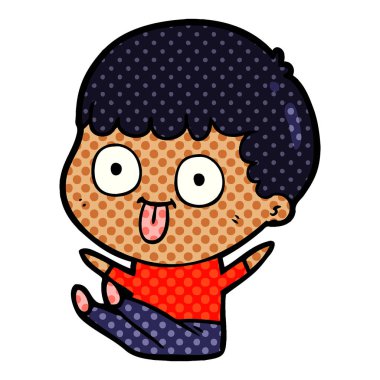  vektör çizim karikatür adam bakıyor