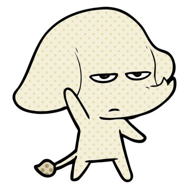 vektör çizim rahatsız çizgi fil