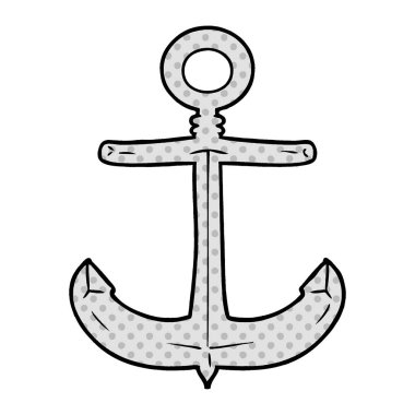 vektör çizim karikatür çapa