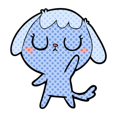 Çizgi film köpeğinin vektör çizimi