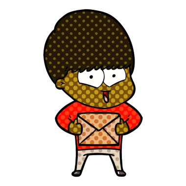 vektör çizim karikatür mutlu çocuk