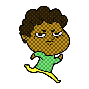 vektör çizim karikatür kızgın adam