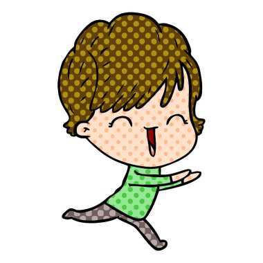 vektör çizim karikatür komik kadın