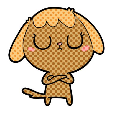 Çizgi film köpeğinin vektör çizimi