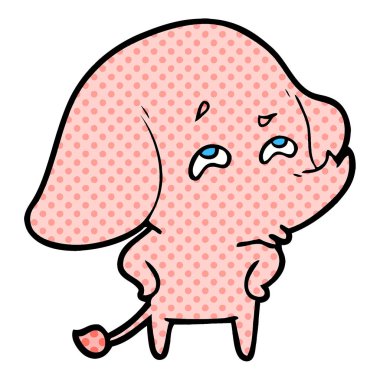 çizgi film fil hatırlamak vektör çizim