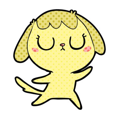 Çizgi film köpeğinin vektör çizimi