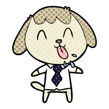 Çizgi film köpeğinin vektör çizimi