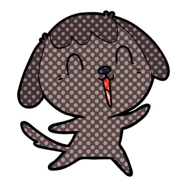 Çizgi film köpeğinin vektör çizimi