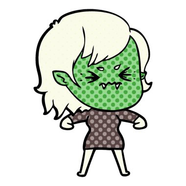 rahatsız çizgi film vampir kız