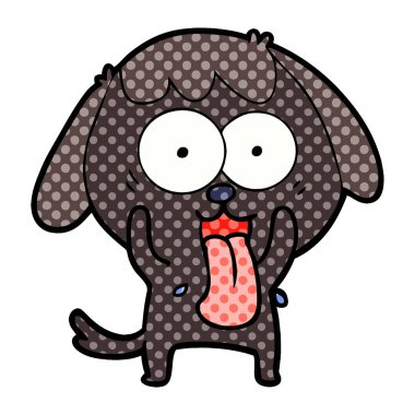 Çizgi film köpeğinin vektör çizimi