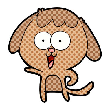 Çizgi film köpeğinin vektör çizimi