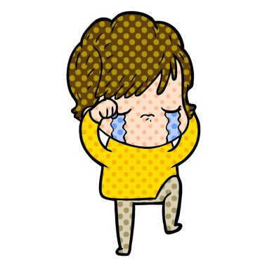 vektör çizim karikatür gülümseyen kadın