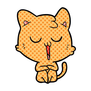  vektör çizim karikatür kedi şarkı