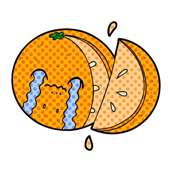 Vektorillustration Von Cartoon Orange — Stockvektor